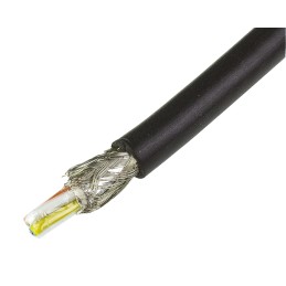 1 Reel of 100 M - HARTING Cat5 Ethernet Cable, SF/UTP, Black PVC Sheath, 100m