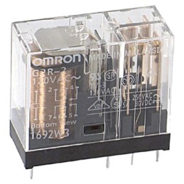 1 pcs - Omron PCB Mount Power Relay, 110V ac Coil, 5A Switching Current, DPDT