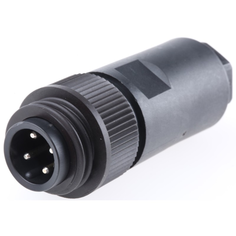 1 pcs - binder Circular Connector, 4 Contacts, Cable Mount, Socket, Male, IP67, 693 Series