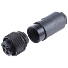 1 pcs - binder Circular Connector, 4 Contacts, Cable Mount, Socket, Male, IP67, 693 Series