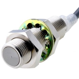 1 pcs - Omron Barrel-Style Inductive Proximity Sensor, M12 x 1, 2 mm Detection, NC Output, 24 - 240 V ac, IP67
