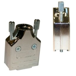 1 pcs - Norcomp 952 Series Zinc D Sub Backshell, 9 Way, Strain Relief