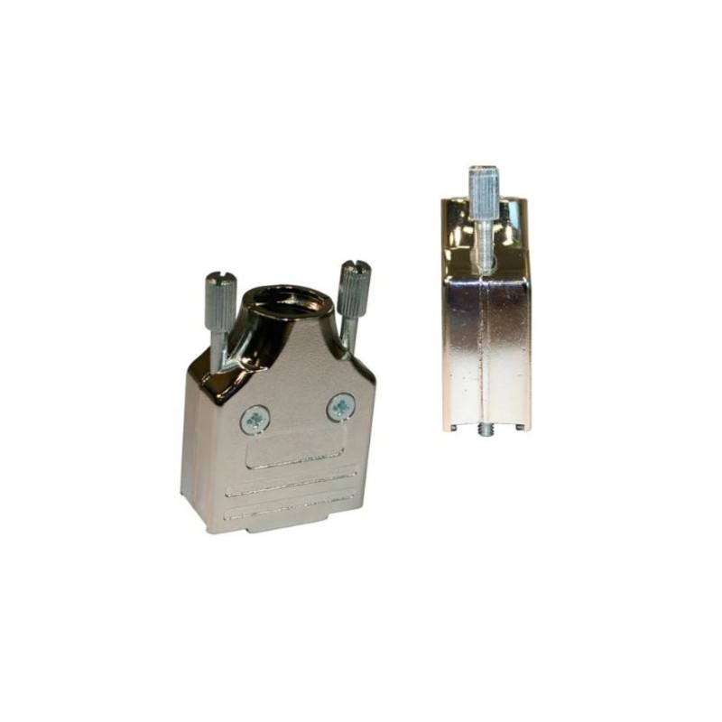 1 pcs - Norcomp 952 Series Zinc D Sub Backshell, 9 Way, Strain Relief