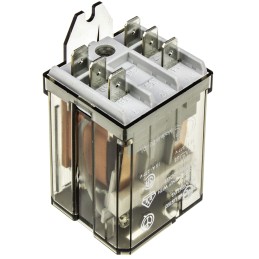 1 pcs - Finder Flange Mount Non-Latching Relay, 230V ac Coil, DPST