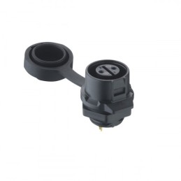 1 pcs - Lumberg Circular Connector, 4 Contacts, Panel Mount, Socket, Female, IP65, IP67, 02 Series