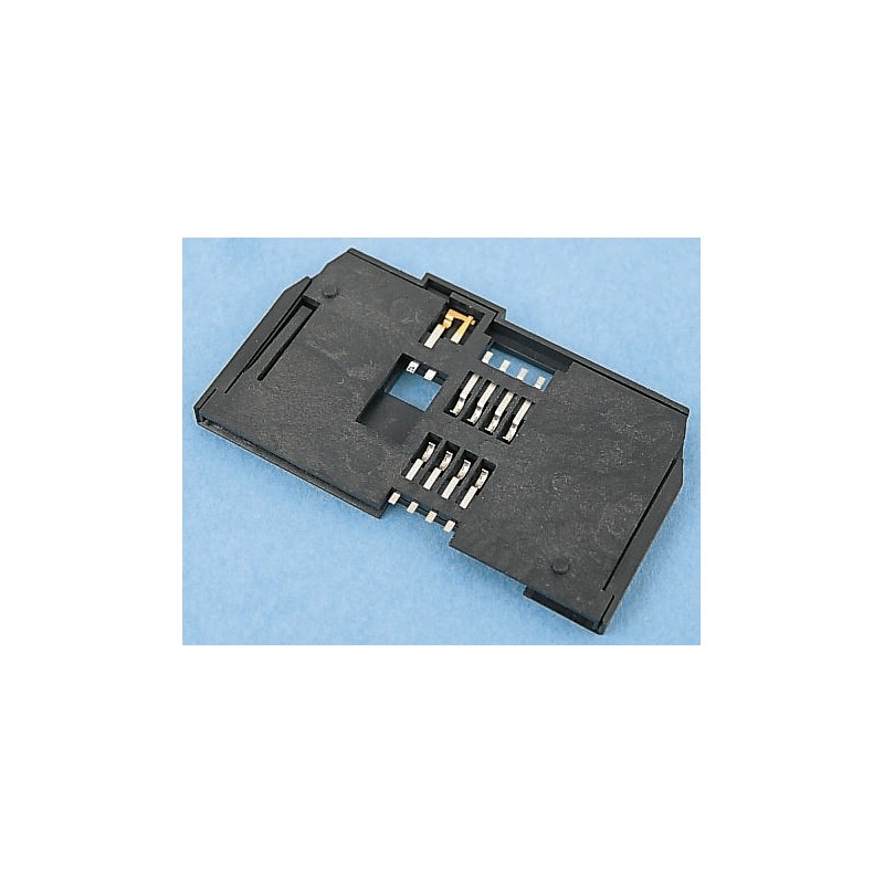 1 pcs - Amphenol Communications Solutions 8 Way Right Angle Smart Card Memory Card Connector With Solder Termination