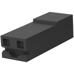 10 pcs - TE Connectivity, Positive Lock .250 Mk II 1 Way Liquid Crystal Polymer Crimp Terminal Housing, 9.78mm Tab Size, Black