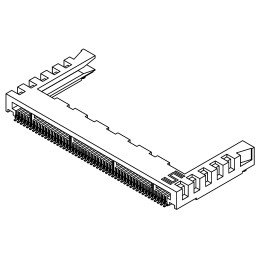 1 pcs - Samtec MB1 Series Female Edge Connector, Surface Mount, 20-Contacts, 1mm Pitch, 1-Row, Solder Termination