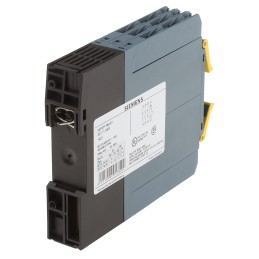 1 pcs - Siemens Single-Channel Emergency Stop Monitoring Safety Relay, 24V ac/dc, 4 Safety Contacts