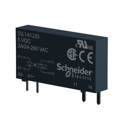 1 pcs - Schneider Electric Harmony Relay Series Solid State Relay, 2 A Load, PCB Mount, 280 V ac Load, 30 V dc Control