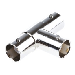 1 pcs - TE Connectivity Tee 50Ω RF Adapter BNC Socket to BNC Socket 4GHz