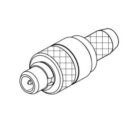 1 pcs - Molex 73415 Series, Plug PCB Mount MMCX Connector, 50Ω, Cable Termination, Straight Body
