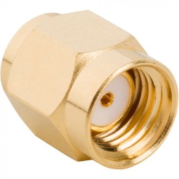 1 pcs - Amphenol RF Plug Cable Mount SMA Connector, 50Ω, Threaded Termination, Straight Body