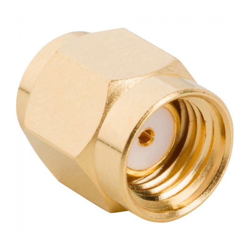 1 pcs - Amphenol RF Plug Cable Mount SMA Connector, 50Ω, Threaded Termination, Straight Body