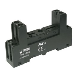 1 pcs - Relpol 8 Pin 300V ac DIN Rail Relay Socket for use with Various Series