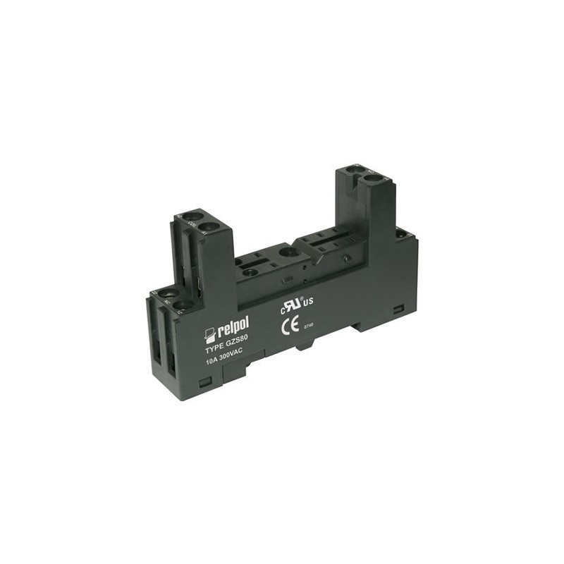 1 pcs - Relpol 8 Pin 300V ac DIN Rail Relay Socket for use with Various Series