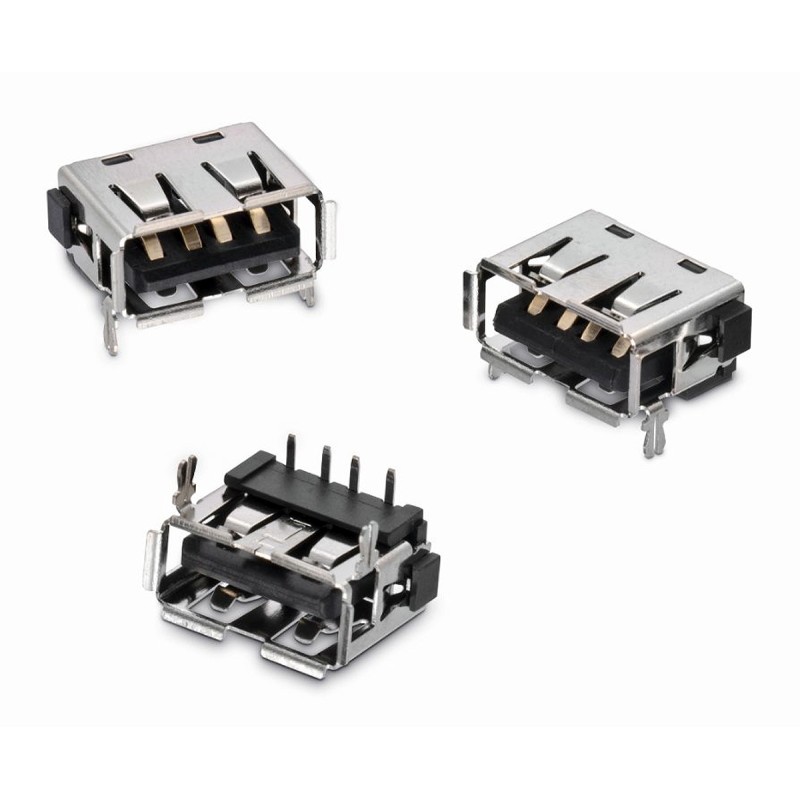1 pcs - Wurth Elektronik Straight, Through Hole, Plug Type A 2.0 USB Connector