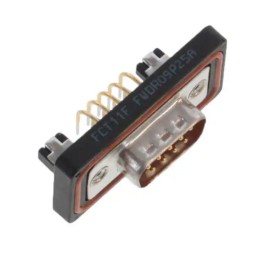 1 pcs - FCT from Molex 172704 9 Way Right Angle Through Hole D-sub Connector Plug, 2.84mm Pitch, with 4-40 Screw Locks