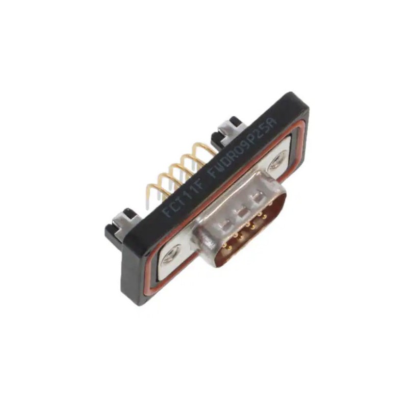 1 pcs - FCT from Molex 172704 9 Way Right Angle Through Hole D-sub Connector Plug, 2.84mm Pitch, with 4-40 Screw Locks