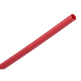 1 pcs - TE Connectivity Heat Shrink Tubing, Red 1.2mm Sleeve Dia. x 1.2m Length 2:1 Ratio, RNF-100 Series
