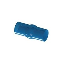 10 pcs : 224225 - Terminals Pin Plug Insulator,Transparent Blue, Pin Plug Insul,Trnsp Blue