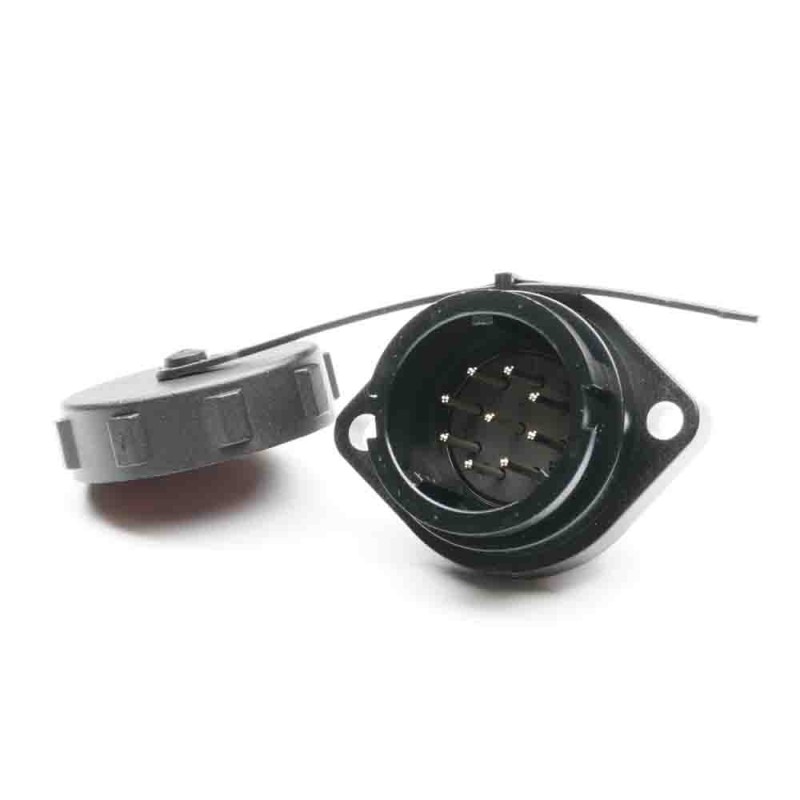 1 pcs - RS PRO Circular Connector, 9 Contacts, Flange Mount, Plug, Male, IP67