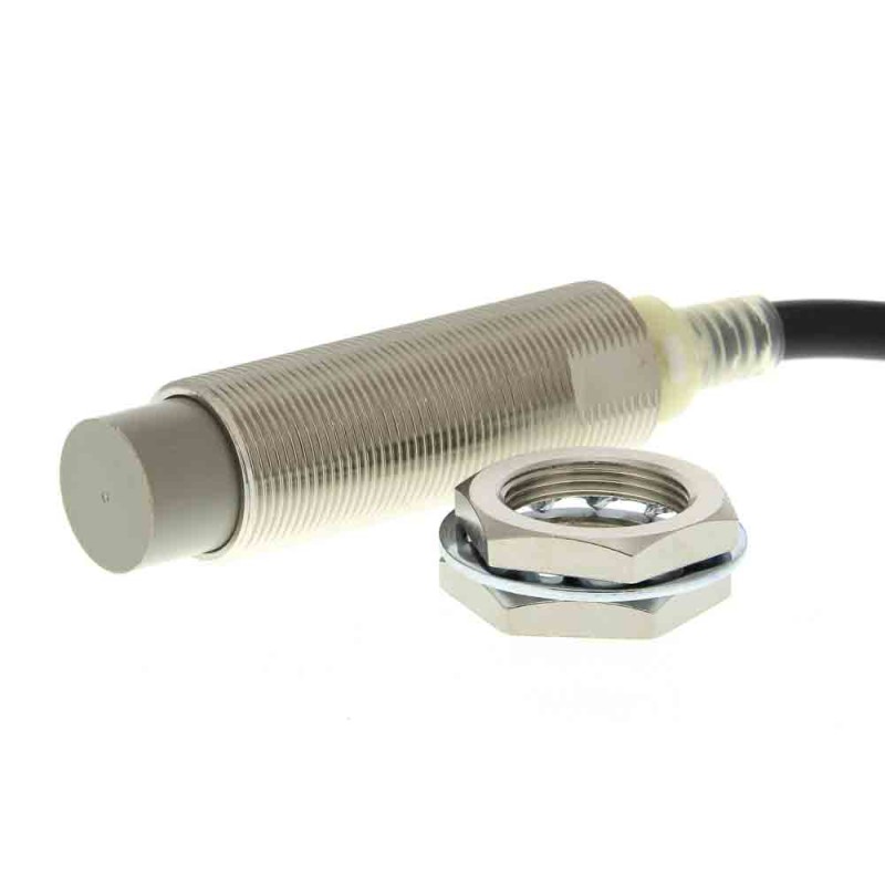 1 pcs - Omron Inductive Barrel-Style Proximity Sensor, M18 x 1, 10 mm Detection, 24 - 240 V ac, IP67