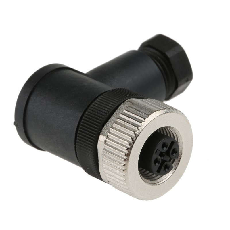 1 pcs - Phoenix Contact Circular Connector, 4 Contacts, Cable Mount, M12 Connector, Socket, Female, IP67, SACC Series