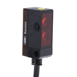 1 pcs - Baumer Diffuse Photoelectric Sensor, Block Sensor, 20 mm - 120 mm Detection Range