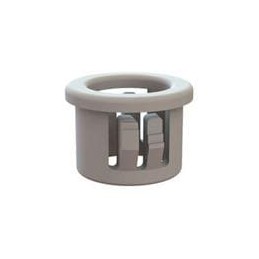 10 pcs : 22MP05006 - Grommets & Bushings Snap Bushing, .500 Hole, .375 ID, .406 Thick, Black,HS Nylon,.125 Panel,.578 OD