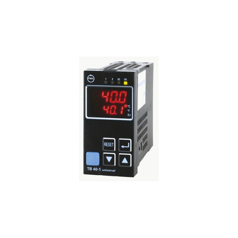 1 pcs - P.M.A TB 40-1 PID Temperature Controller, 96 x 48 (1/8 DIN)mm, 3 Output Relay, 90 - 250 V ac Supply Voltage