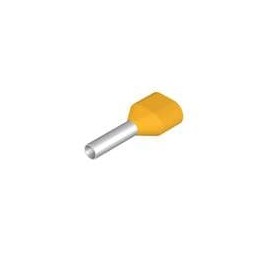 10 pcs : S3TL-J10-15WY - Terminals Ferrule 2-Wire 17AWG Yellow 15mm Long