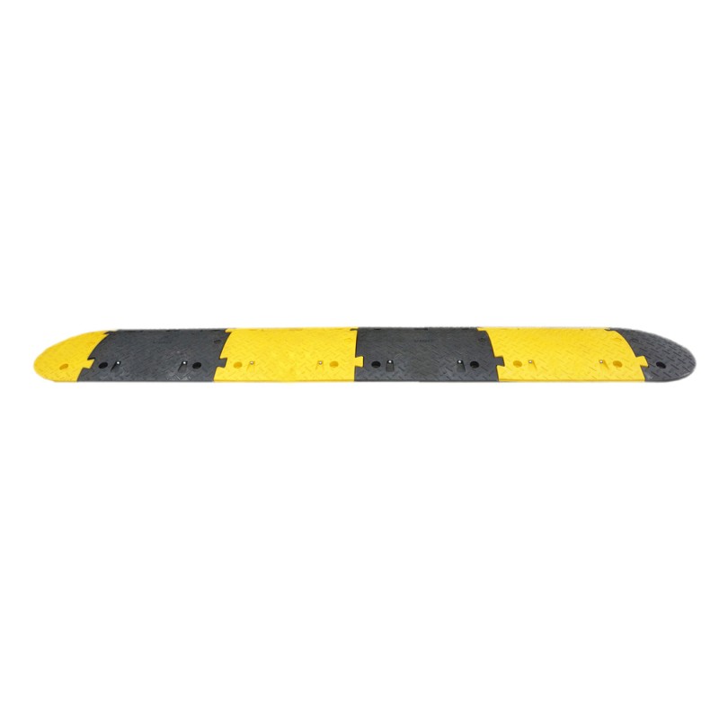 1 pcs - RS PRO High Visibility Rubber Speed Bump, 430mm x 2.5 m x 70 mm, 15km/h Speed Limit