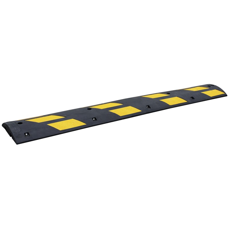 1 pcs - RS PRO High Visibility Rubber Speed Bump, 300mm x 1.83 m x 75 mm, 15km/h Speed Limit