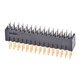 1 pcs - Hirose HIF3E Series Straight Through Hole PCB Header, 30 Contact(s), 2.54mm Pitch, 2 Row(s), Shrouded