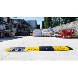 1 pcs - RS PRO Rubber Speed Bump, 500mm x 2.5 m x 70 mm, 15km/h Speed Limit
