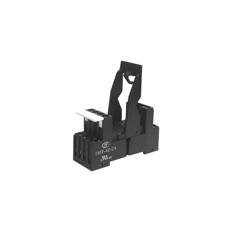 1 pcs - Hongfa Europe GMBH 14 Pin 250V ac DIN Rail Relay Socket, for use with HF18FF & HF18FH Series Relays