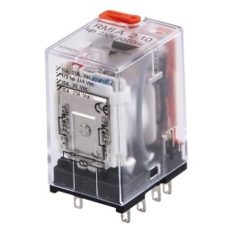 1 pcs - Carlo Gavazzi Plug In Power Relay, 230V ac Coil, 10A Switching Current, DPDT