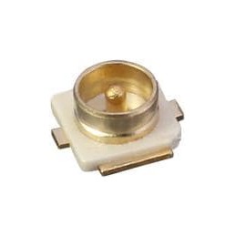 10 pcs : CONMHF1-SMD-G-T - RF Connectors / Coaxial Connectors MHF1 Connector Receptacle, Male Pin 50 Ohm Surface Mount Solder, G