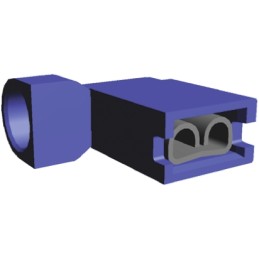1 Reel of 2200 - TE Connectivity Ultra-Fast .187 Insulated Female Spade Connector, Flag Terminal, 4.75 x 0.51mm Tab Size, 1.3mm²