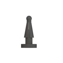 10 pcs : FM-8 - Fan Filters & Accessories Fan Mnt Rivet,Black,30A Durometer, Fan Mnt Rivet,Black