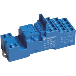 1 pcs - Finder 94 250V ac DIN Rail Relay Socket for use with Various Series
