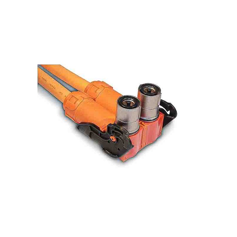 1 pcs - Amphenol Industrial Powerlok Connector, 2 Way, 300A, Female to Male, PL282, Cable Mount, 1.0 kV