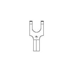 10 pcs : BS-22-6 - Terminals FLG FORK 16-14 AWG 6