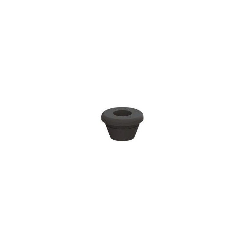 10 pcs : 16200 - Grommets & Bushings QUICK FIT GROMMET: BLACK PVC, 1.5mm PANEL THCKNESS OD 10mm ID 6mm