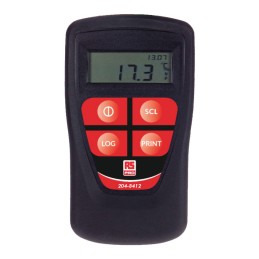 1 pcs - RS PRO Thermocouple Barcode Scanning Digital Thermometer for HVAC, Industrial Use, E, J, K, N, R, S, T Probe, 1