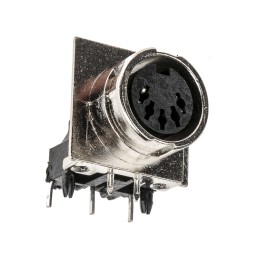 1 pcs - RS PRO 3 Pole Din Socket, DIN 41524, 3A, 34 V, Twist Lock, Female, Through Hole