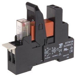 1 pcs - TE Connectivity RT Series Interface Relay, DIN Rail Mount, 230V ac Coil, SPDT, 1-Pole