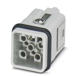 1 pcs - Phoenix Contact Heavy Duty Power Connector Insert, 12A, Male, HC Series, 12 Contacts