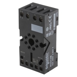 1 pcs - Schneider Electric Harmony Relay RXG 8 Pin &lt,250V DIN Rail Relay Socket, for use with Relais Series RSZ